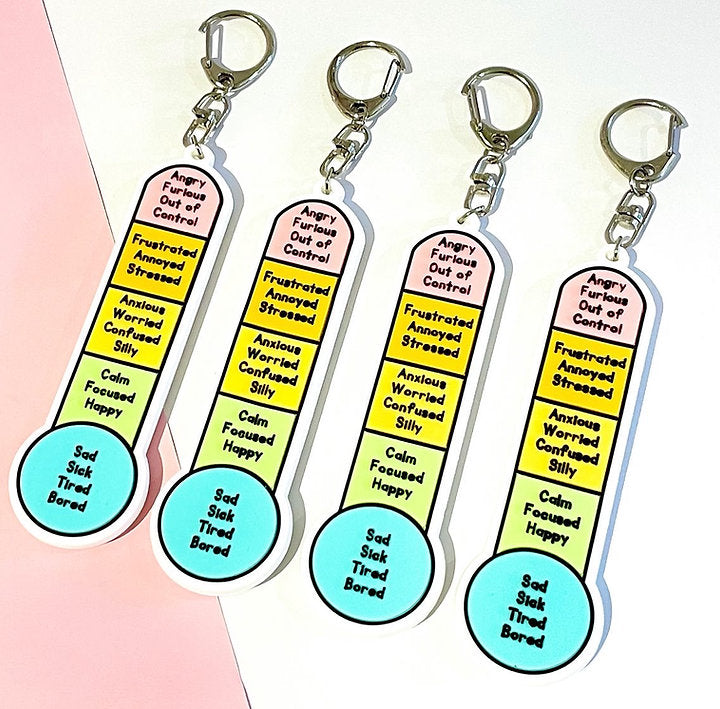Feelings Thermometer Keychain