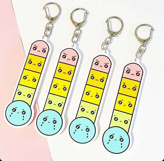 Feelings Thermometer Keychain