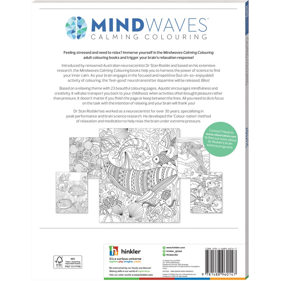 Mindwaves Calming Colouring Aquatic